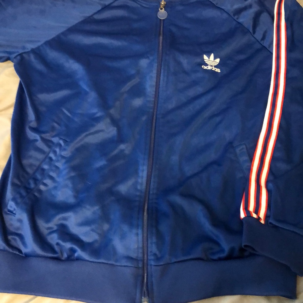 Vintage breakdance adidas sweat jacket m-l
